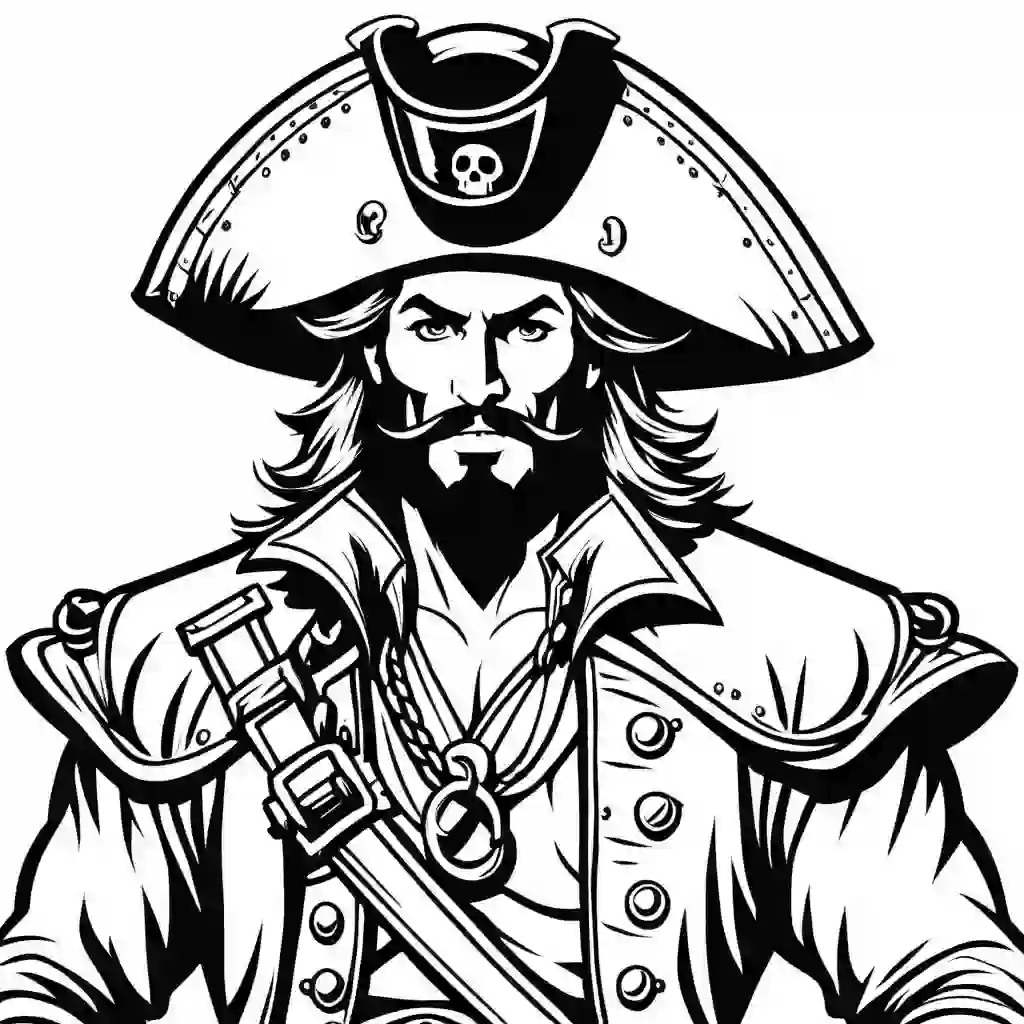 Pirate Captain coloring pages